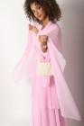 Chiffon Ruffle Kimono Abaya
