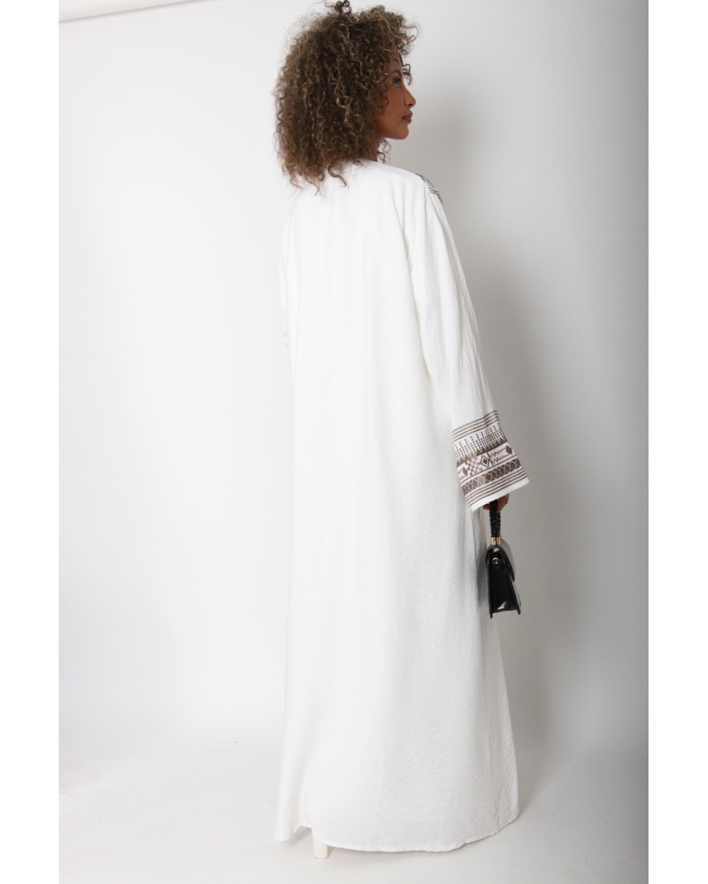 Ensemble kimono blanc Mafrah