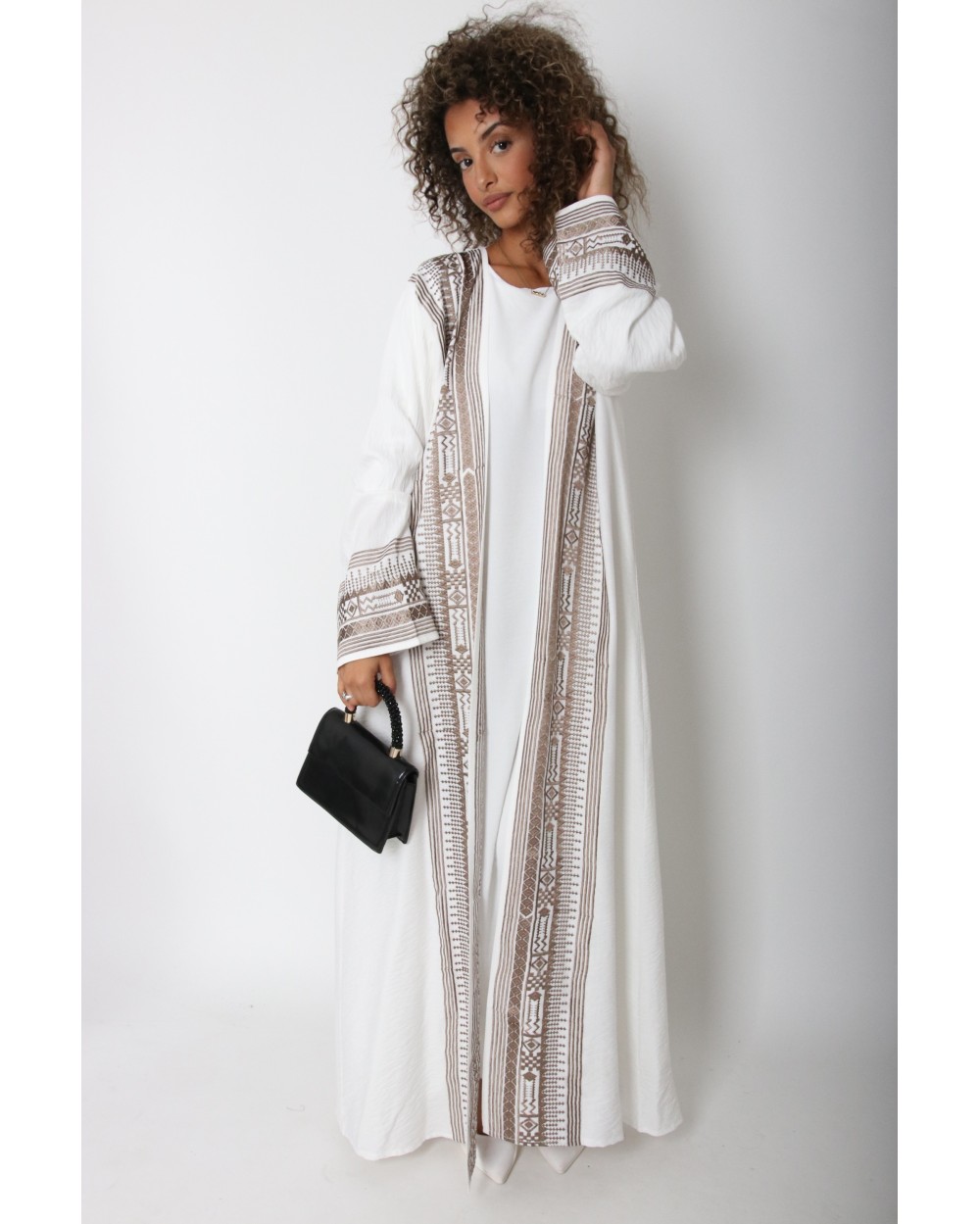 Ensemble kimono blanc Mafrah