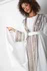 Mafrah white kimono set