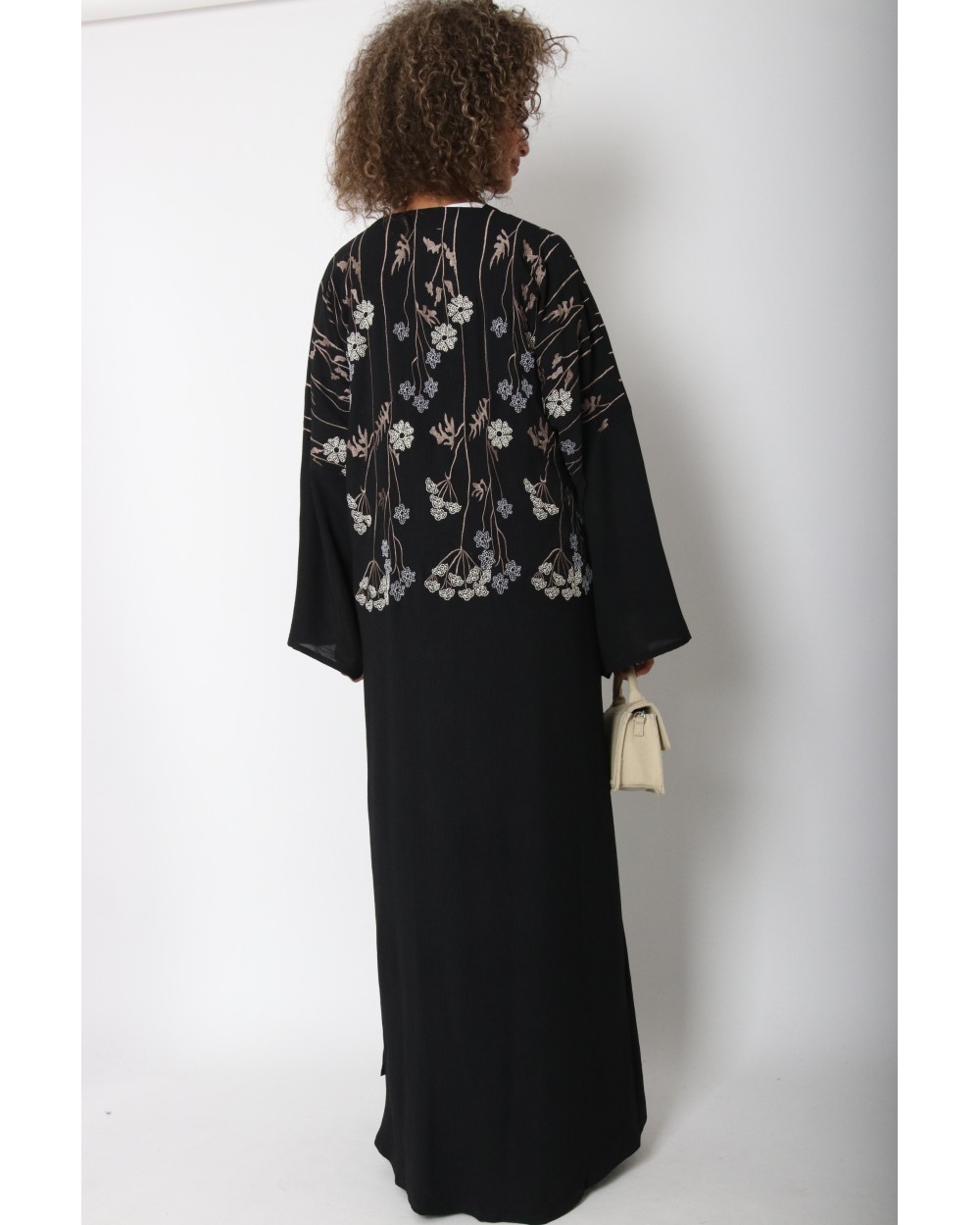 Abaya kimono brodée Wakrah