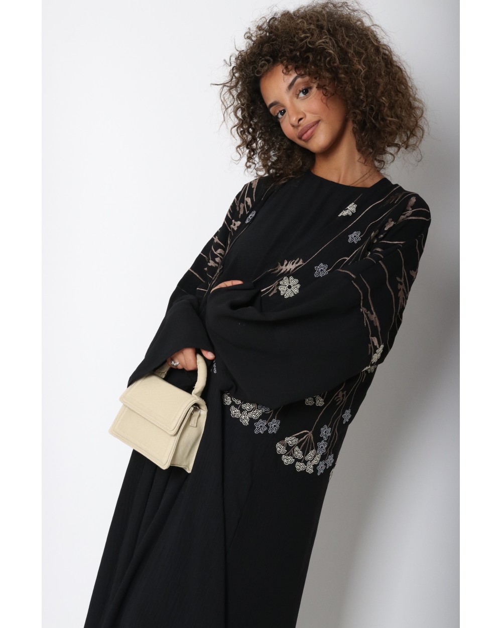 Abaya kimono brodée Wakrah