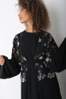 Abaya kimono brodée Wakrah