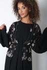 Wakrah embroidered kimono abaya