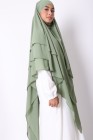 Khimar 3 voiles mousseline