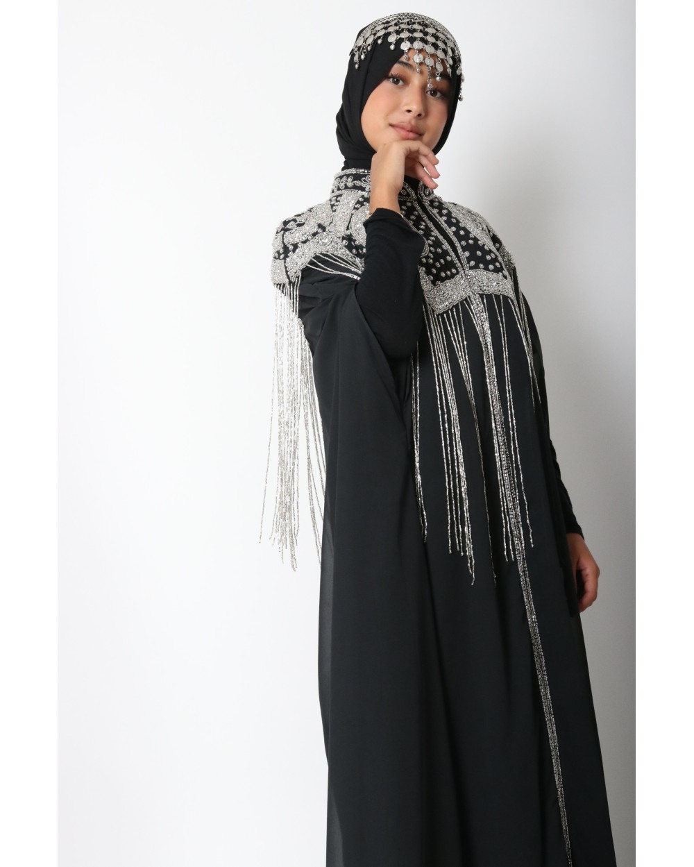 Cape longue perlée Anyssa