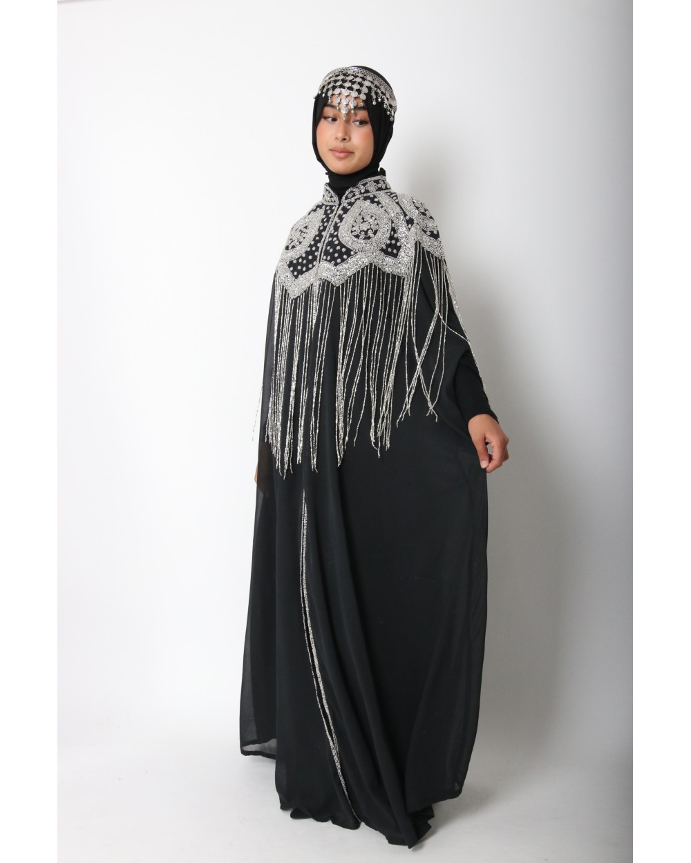 Cape longue perlée Anyssa