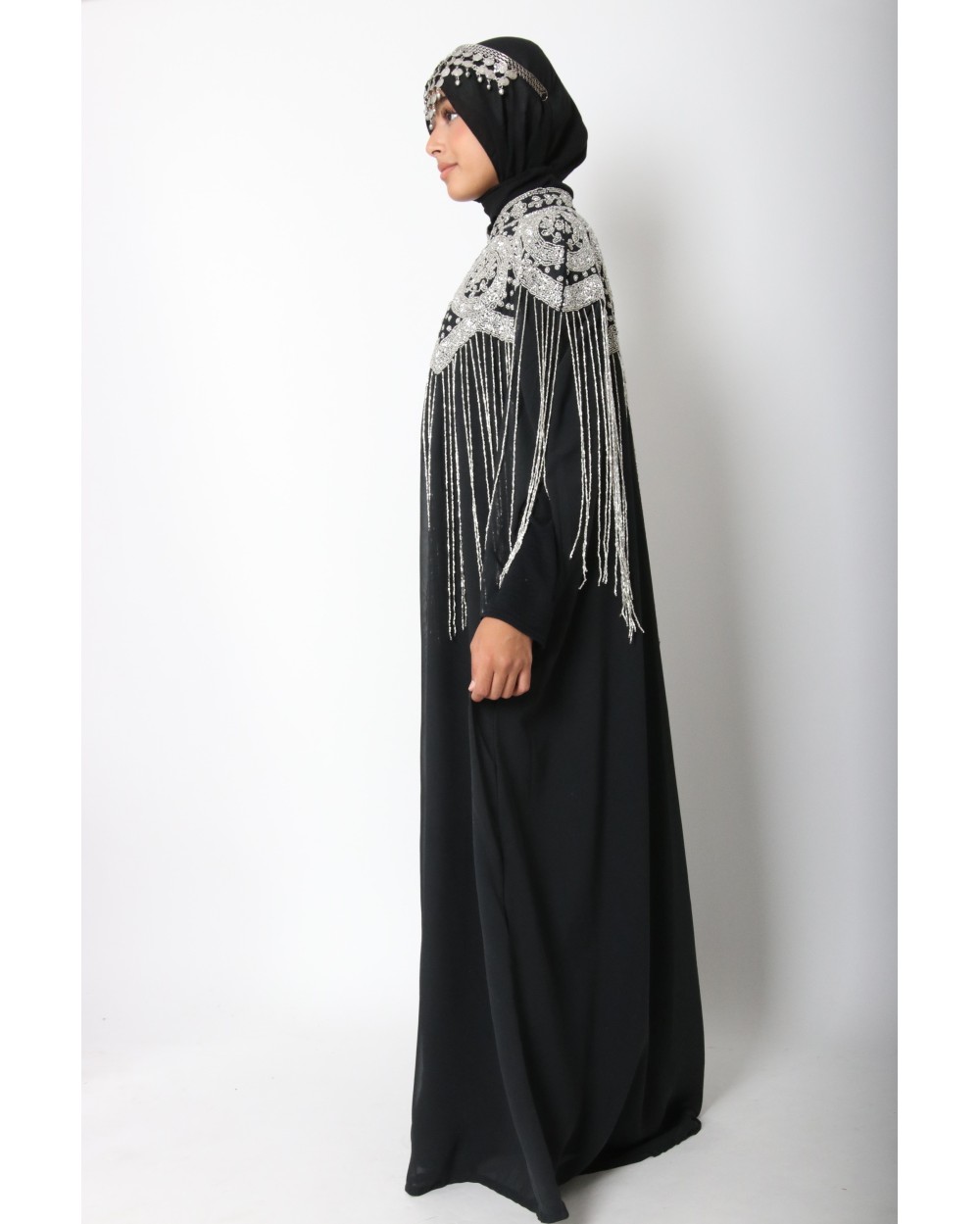 Cape longue perlée Anyssa
