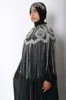 Cape longue perlée Anyssa