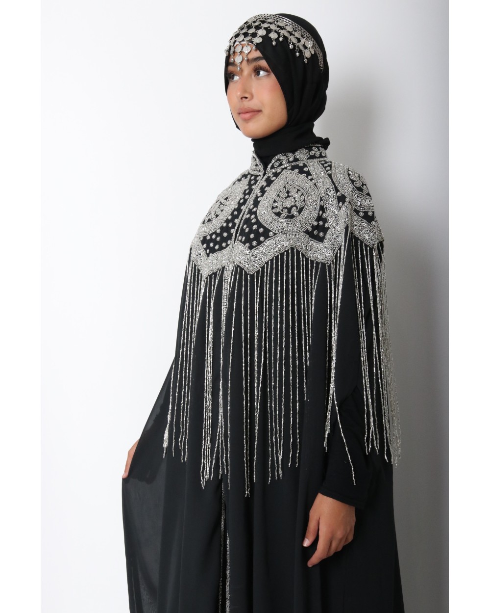 Cape longue perlée Anyssa