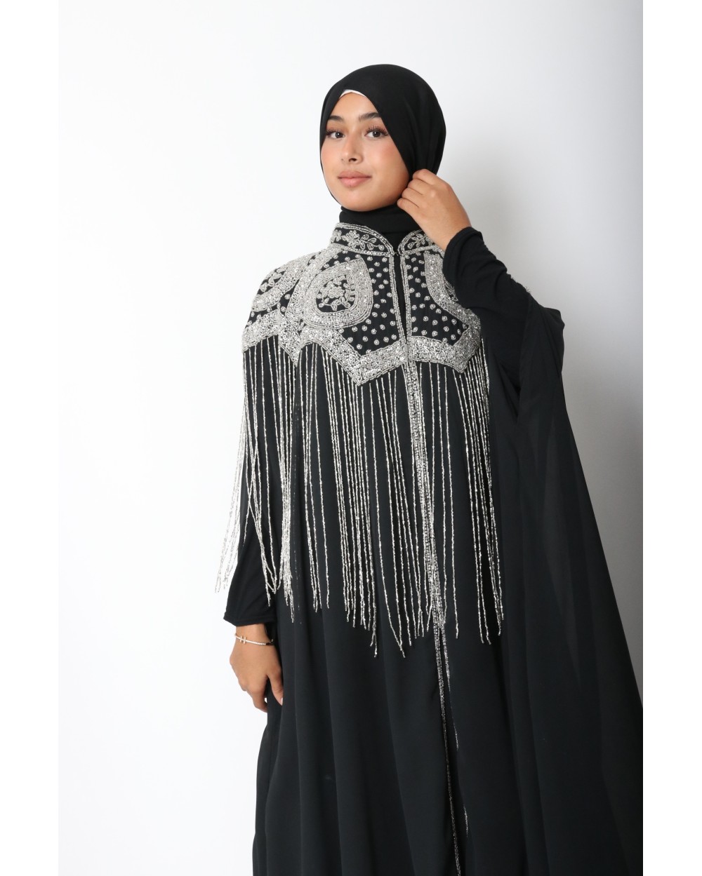 Cape longue perlée Anyssa