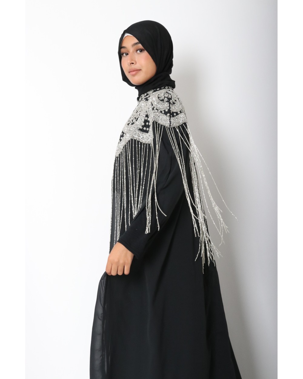 Cape longue perlée Anyssa