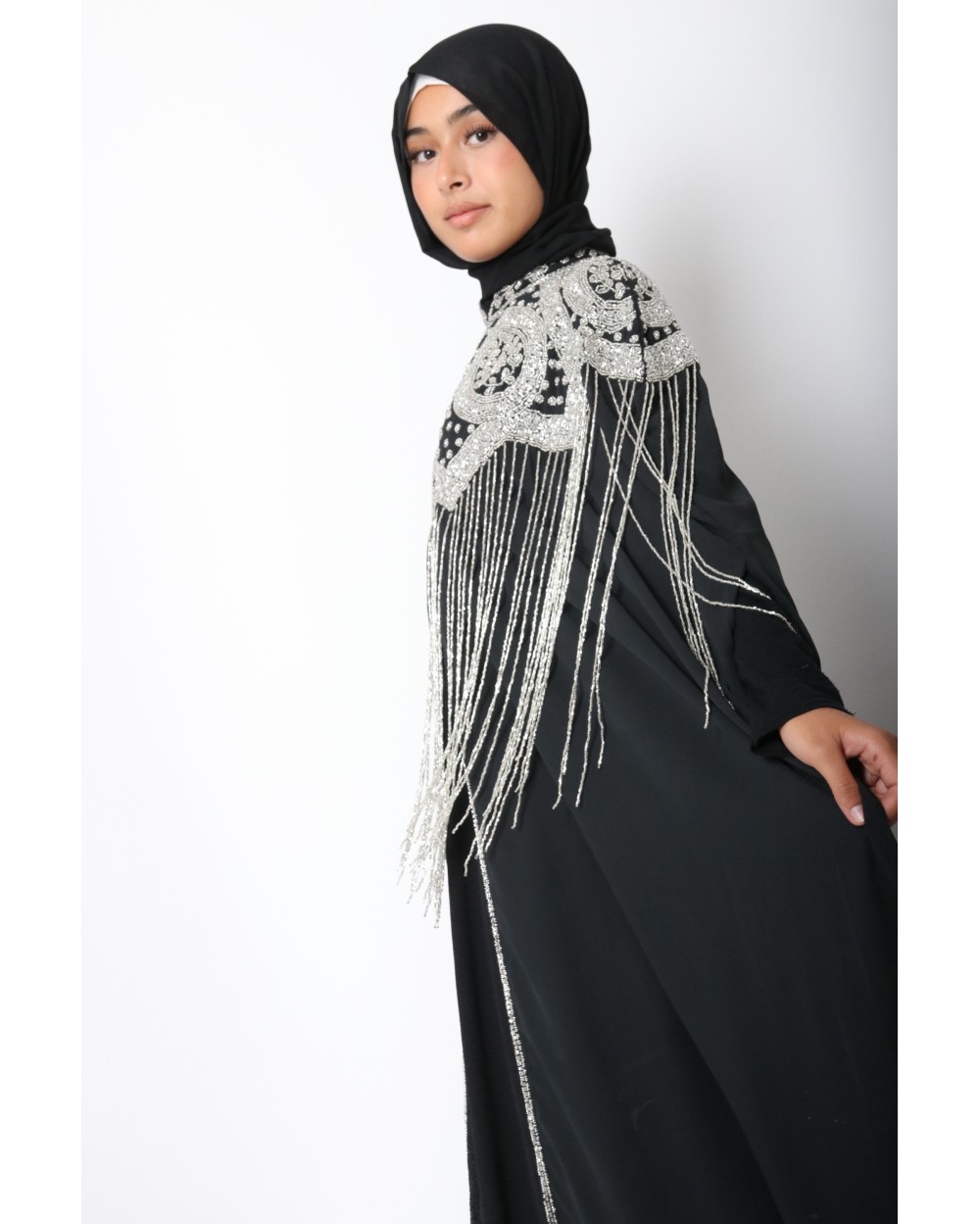 Cape longue perlée Anyssa