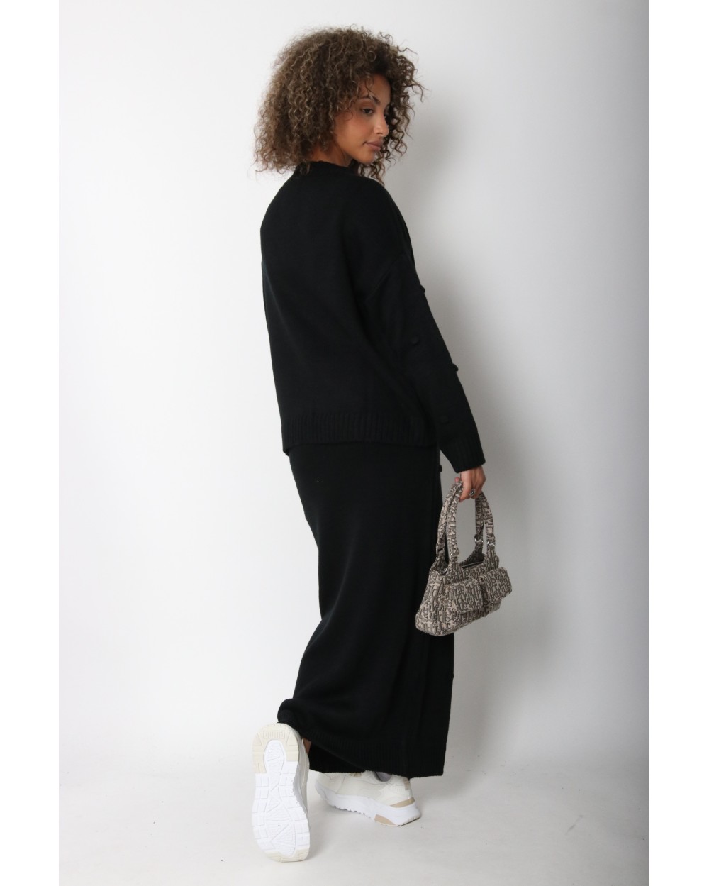 Ensemble Penelope pull et jupe maille