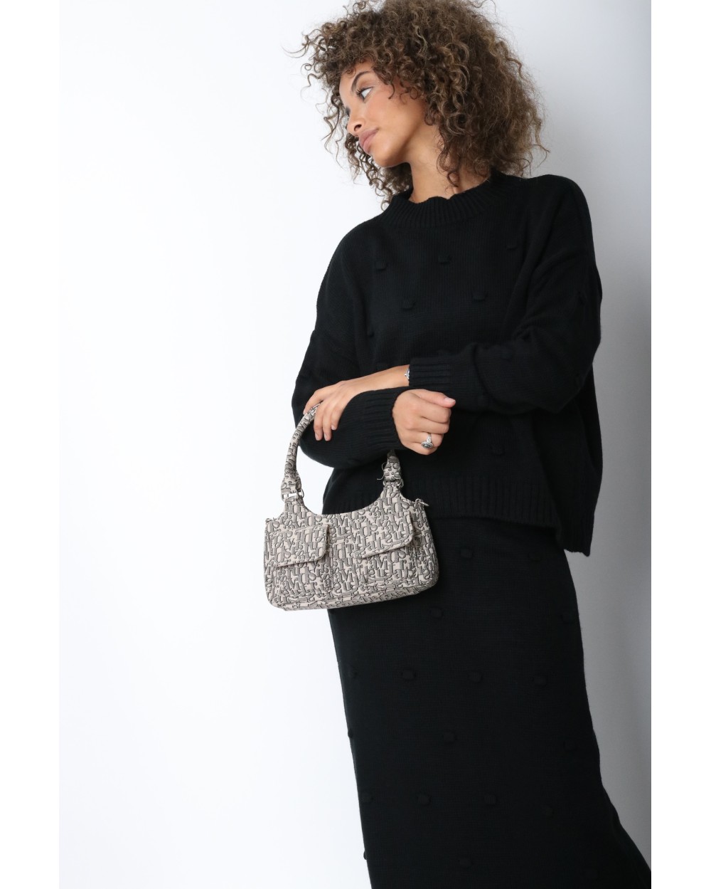 Ensemble Penelope pull et jupe maille