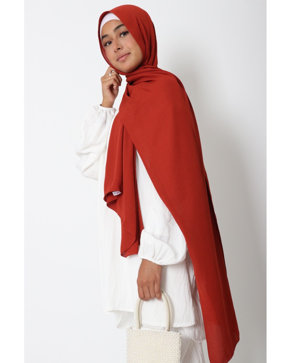 Hijab froissé mousseline Dellys