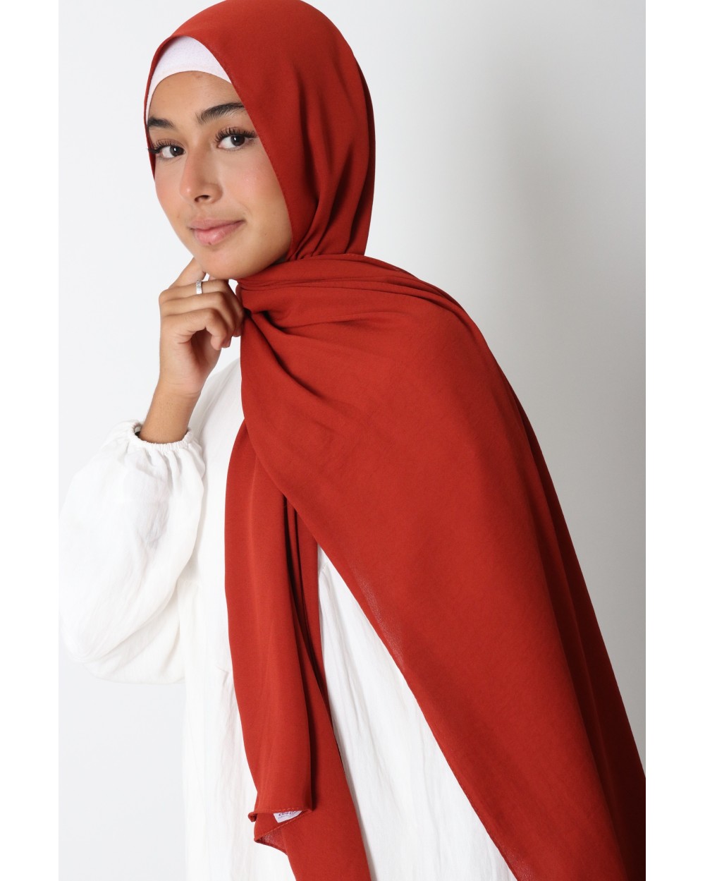 Hijab froissé mousseline Dellys