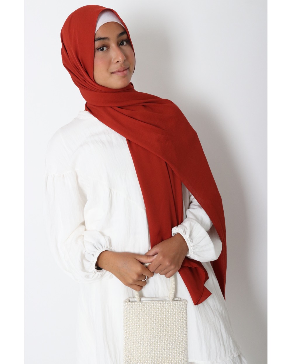 Hijab froissé mousseline Dellys