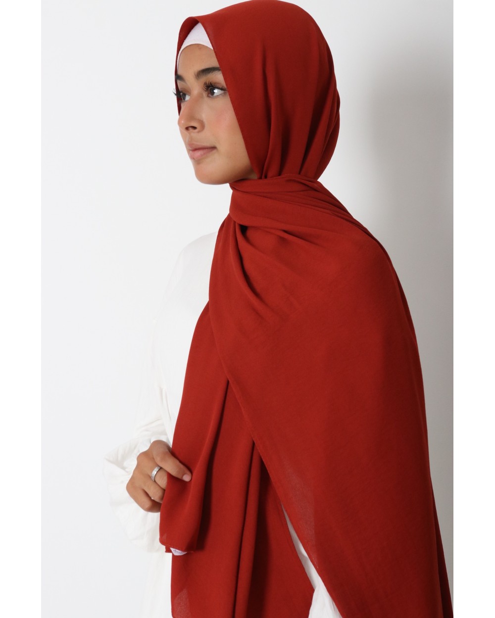 Hijab froissé mousseline Dellys