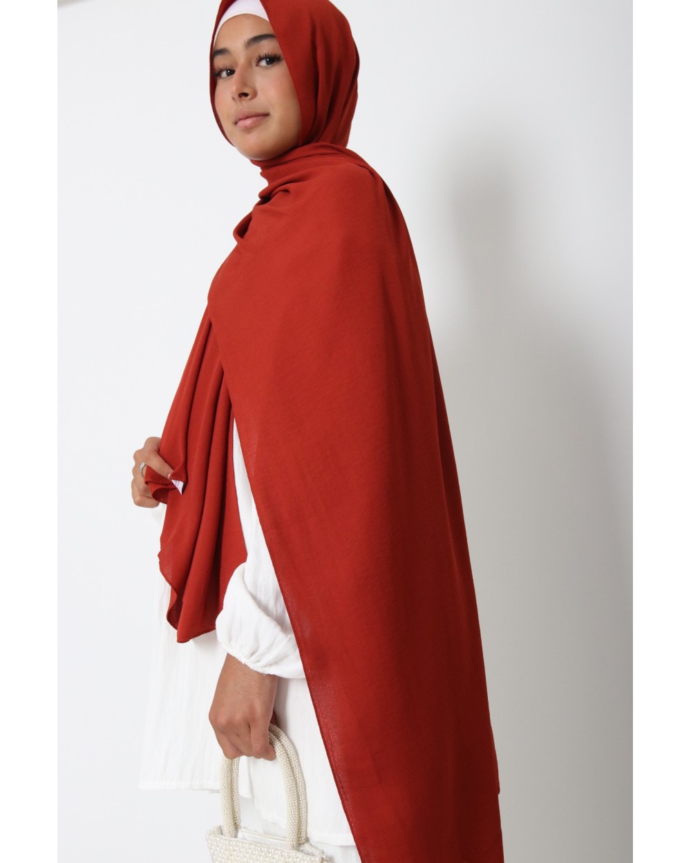 Hijab froissé mousseline Dellys