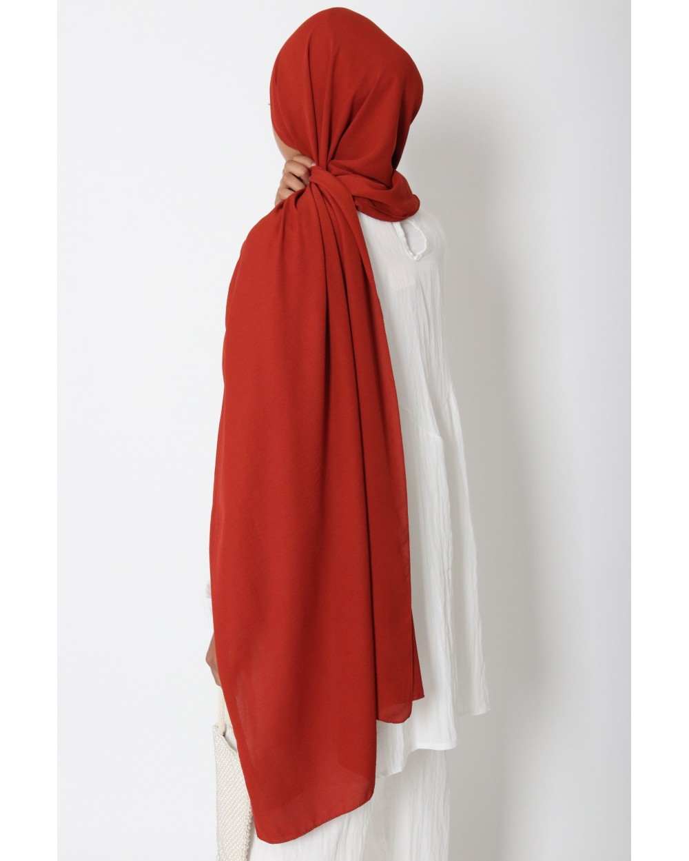 Hijab froissé mousseline Dellys