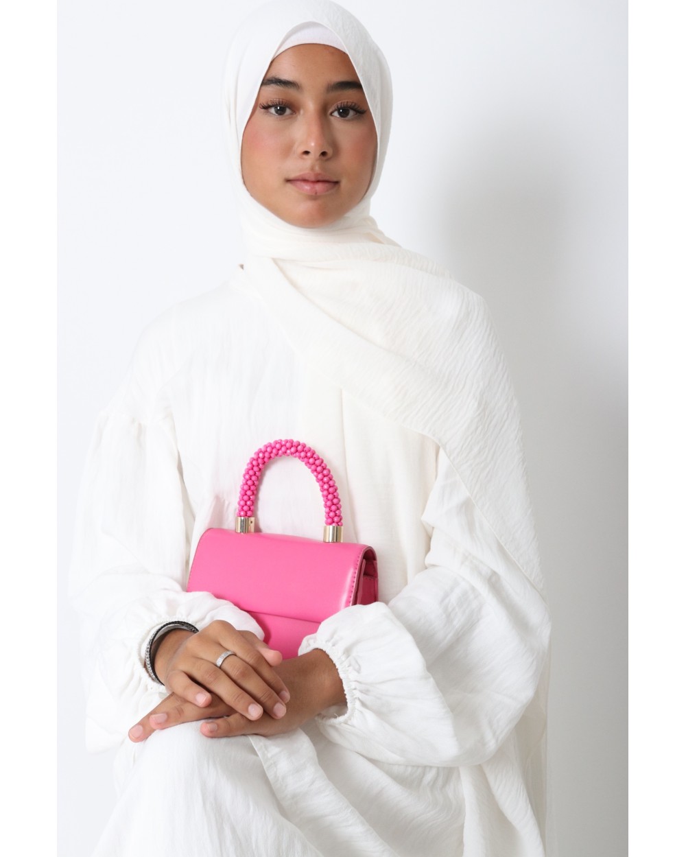 Hijab froissé mousseline Dellys