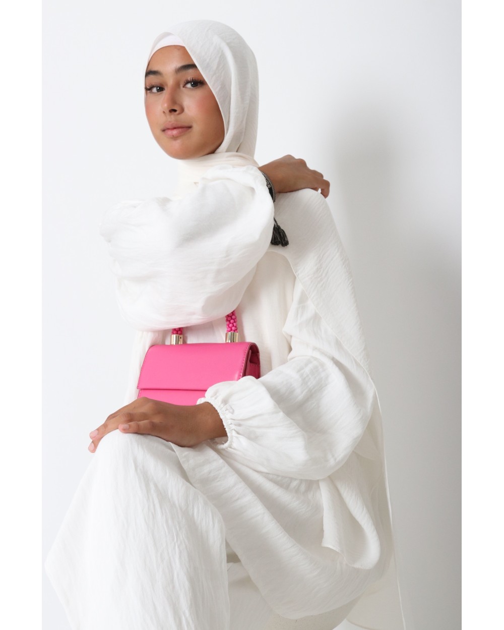 Hijab froissé mousseline Dellys