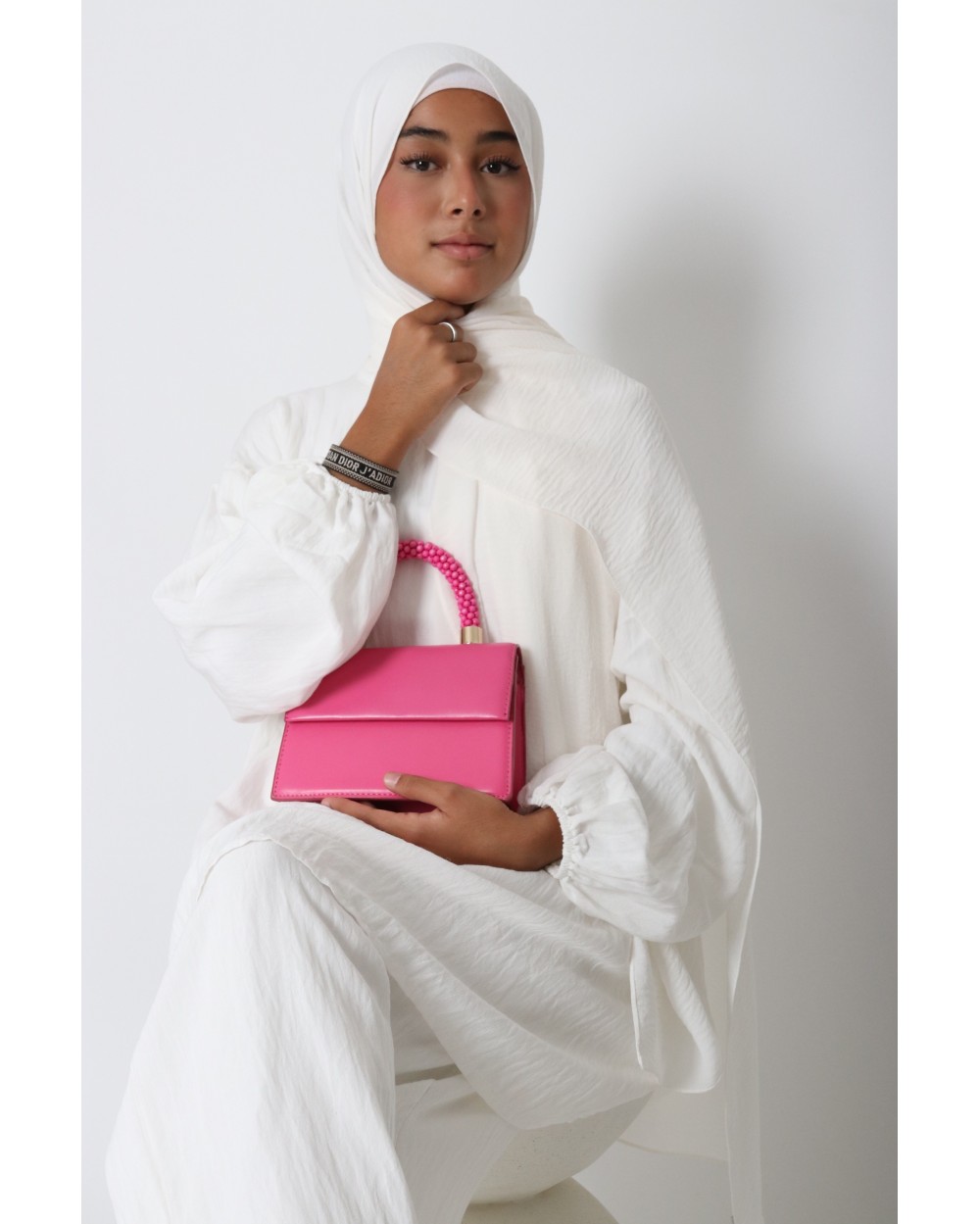 Hijab froissé mousseline Dellys