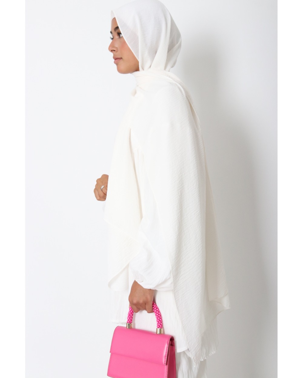 Hijab froissé mousseline Dellys