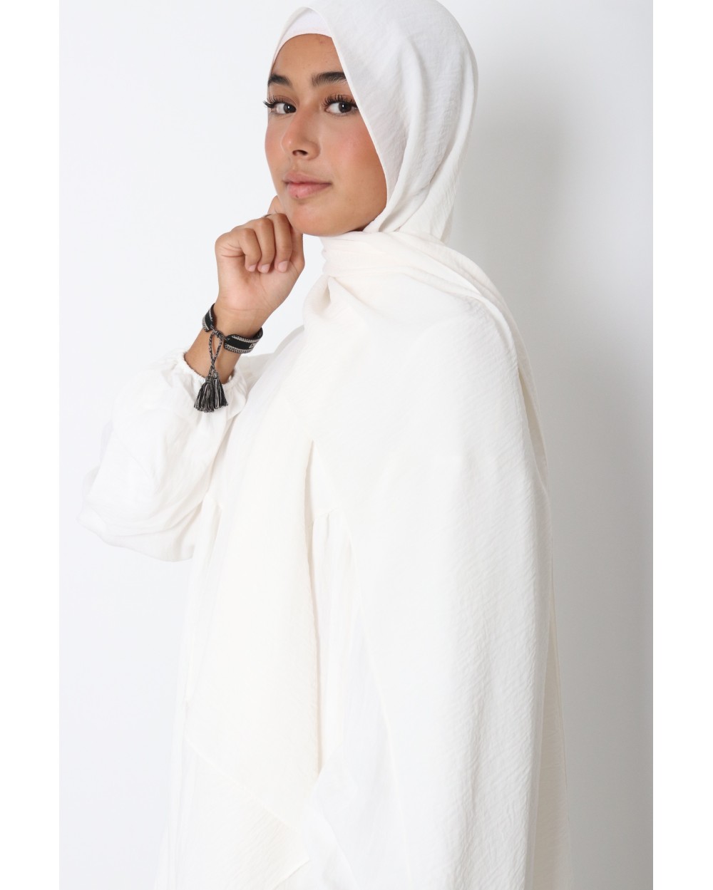 Hijab froissé mousseline Dellys