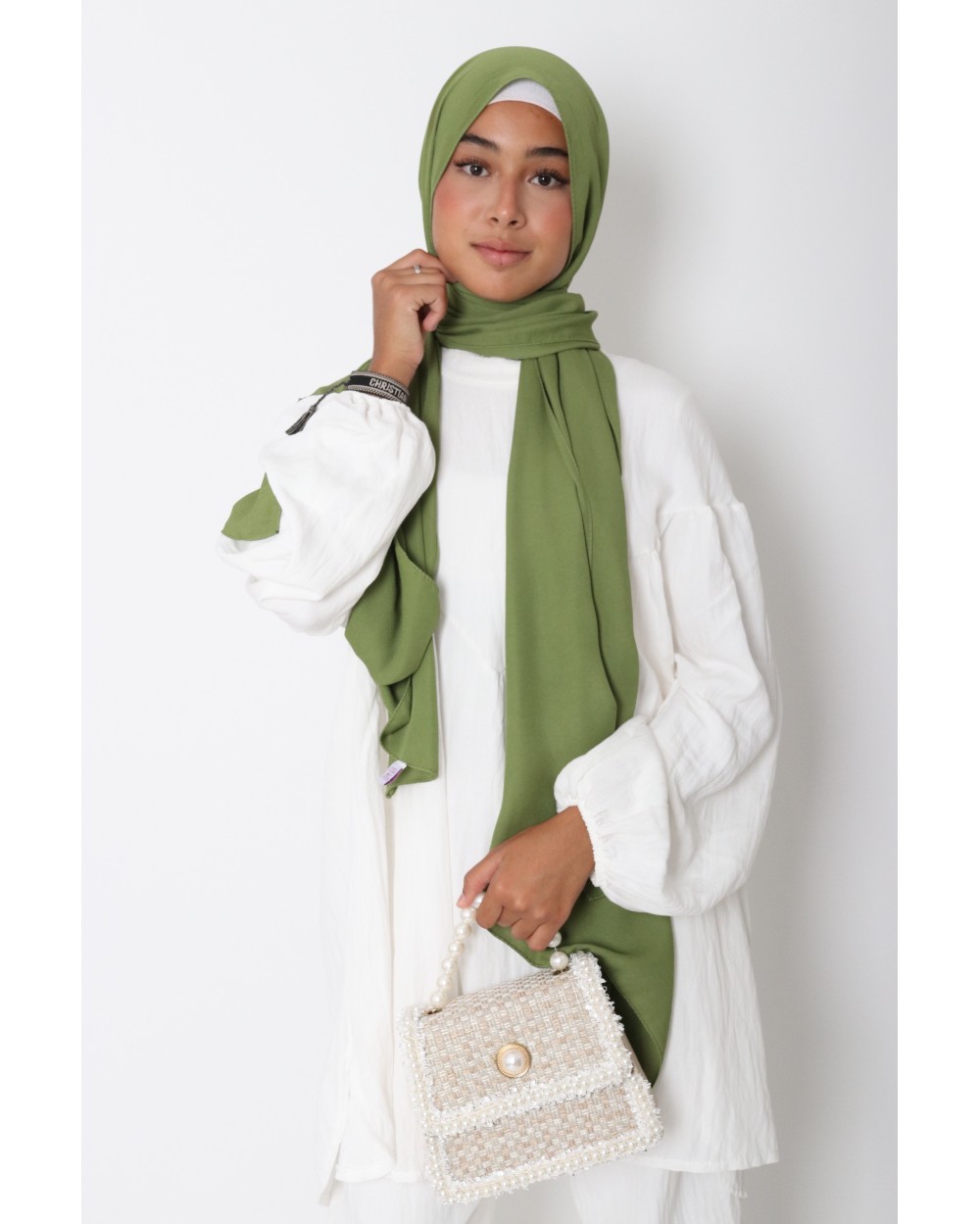 Hijab froissé mousseline Dellys