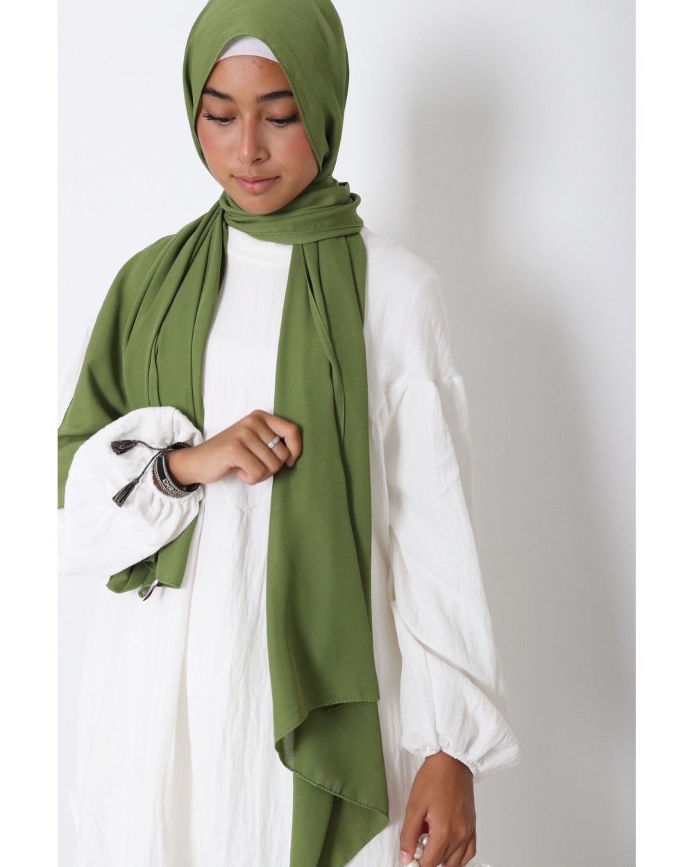 Hijab froissé mousseline Dellys