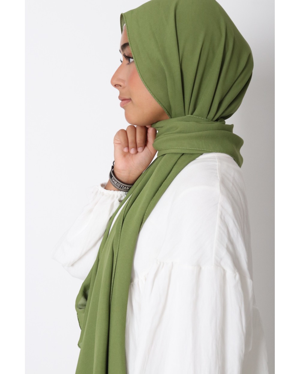 Hijab froissé mousseline Dellys