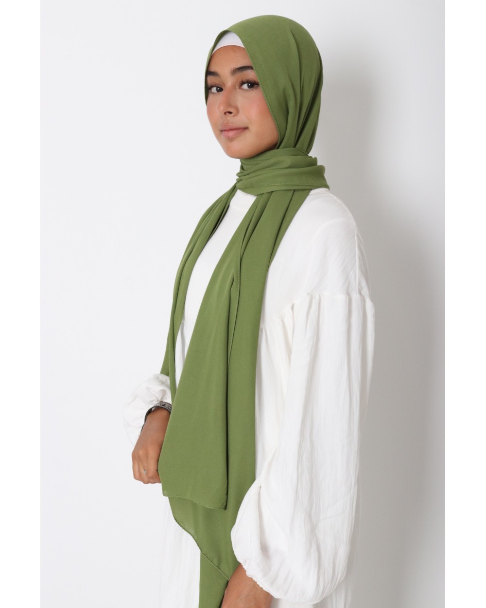 Hijab froissé mousseline Dellys