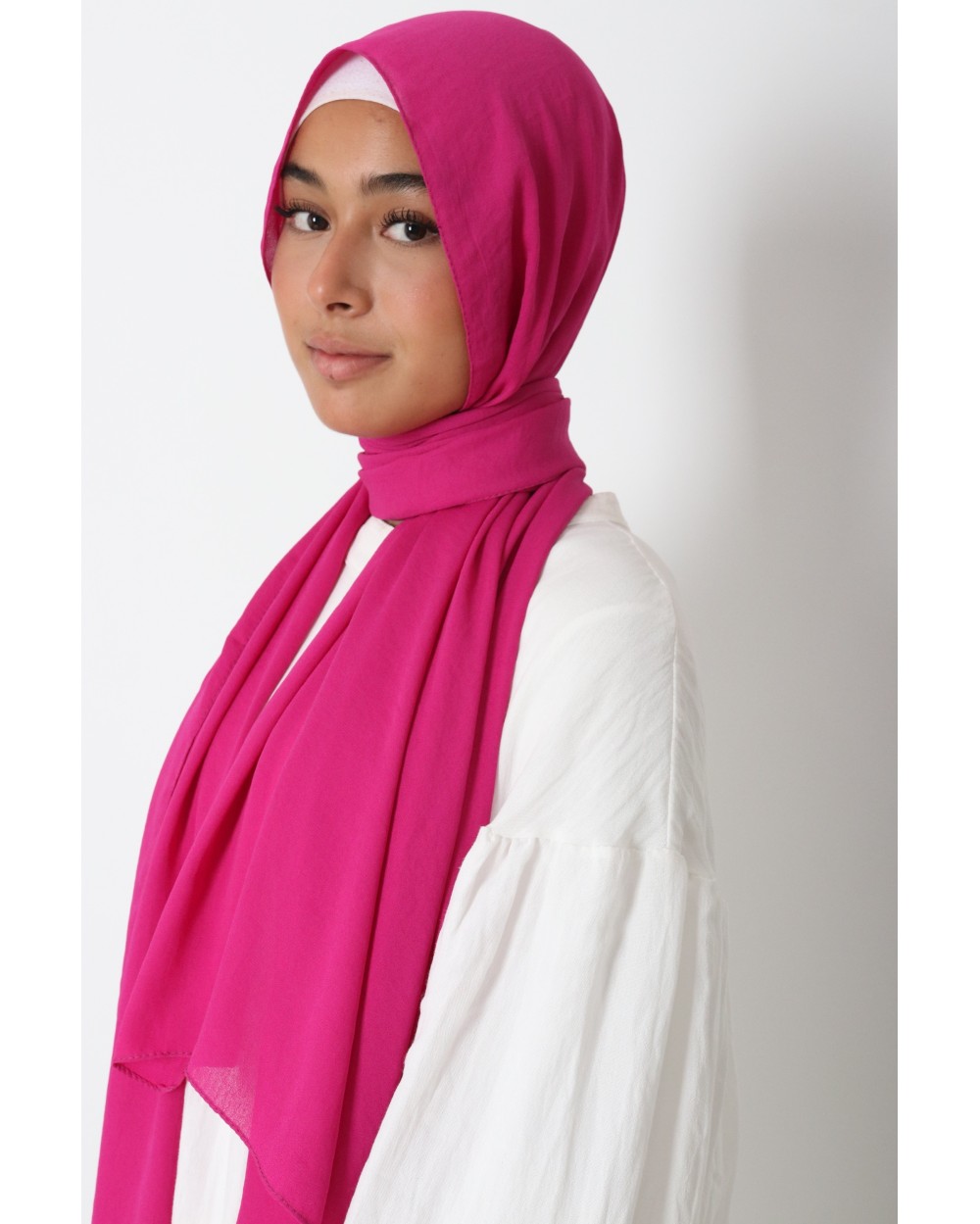 Hijab froissé mousseline Dellys