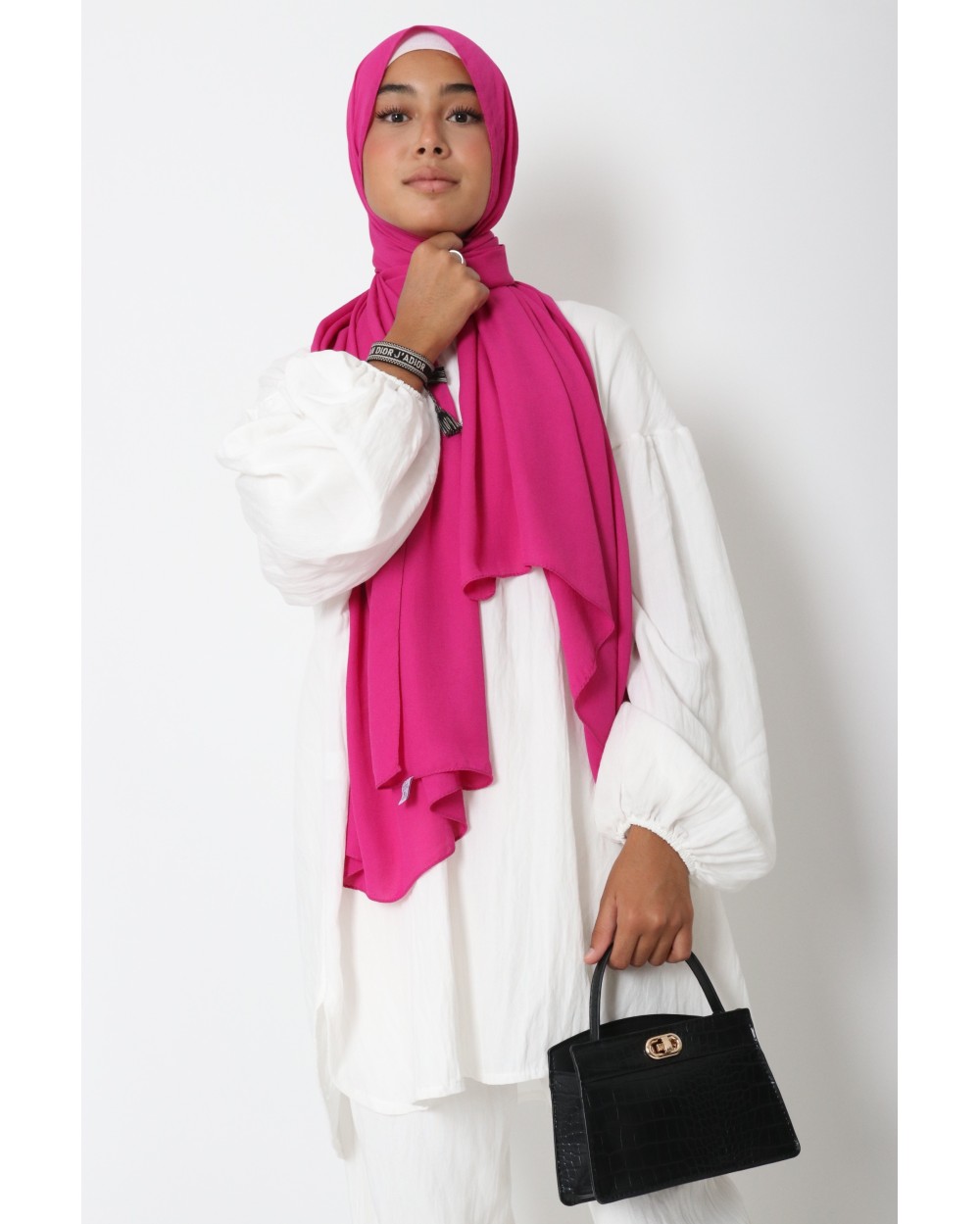 Hijab froissé mousseline Dellys