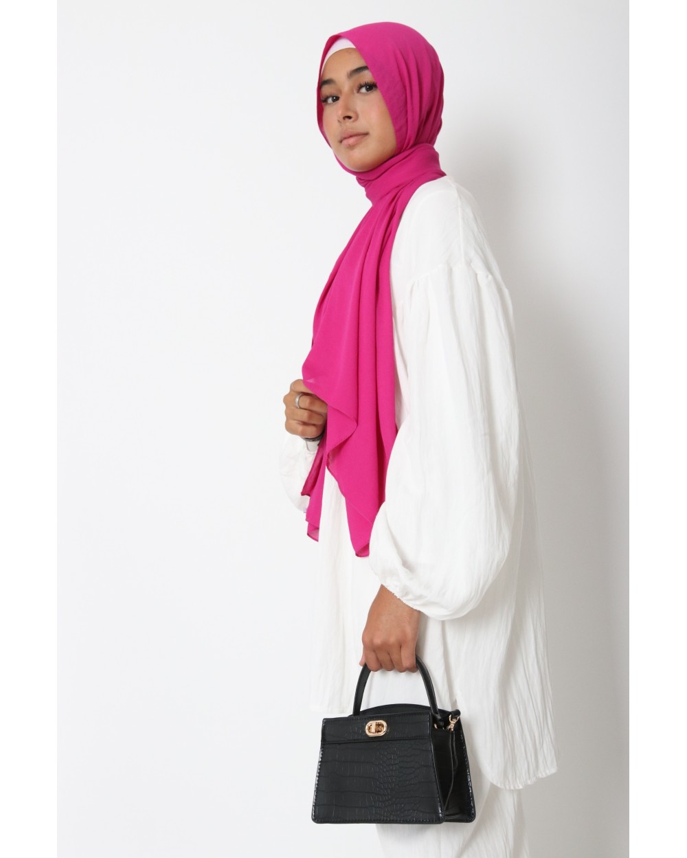 Hijab froissé mousseline Dellys