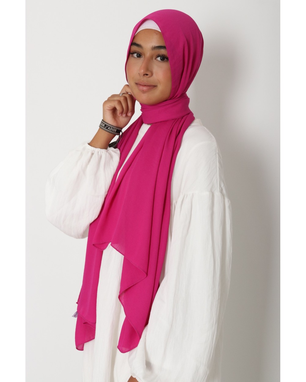 Hijab froissé mousseline Dellys
