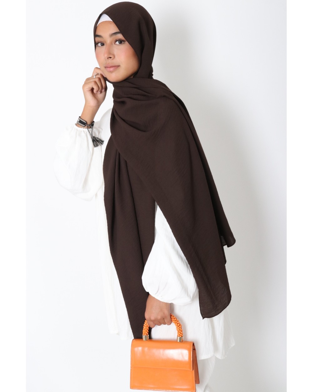 Hijab froissé mousseline Dellys
