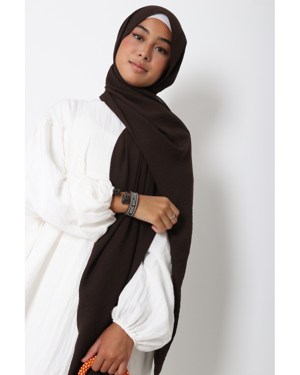 Hijab froissé mousseline Dellys