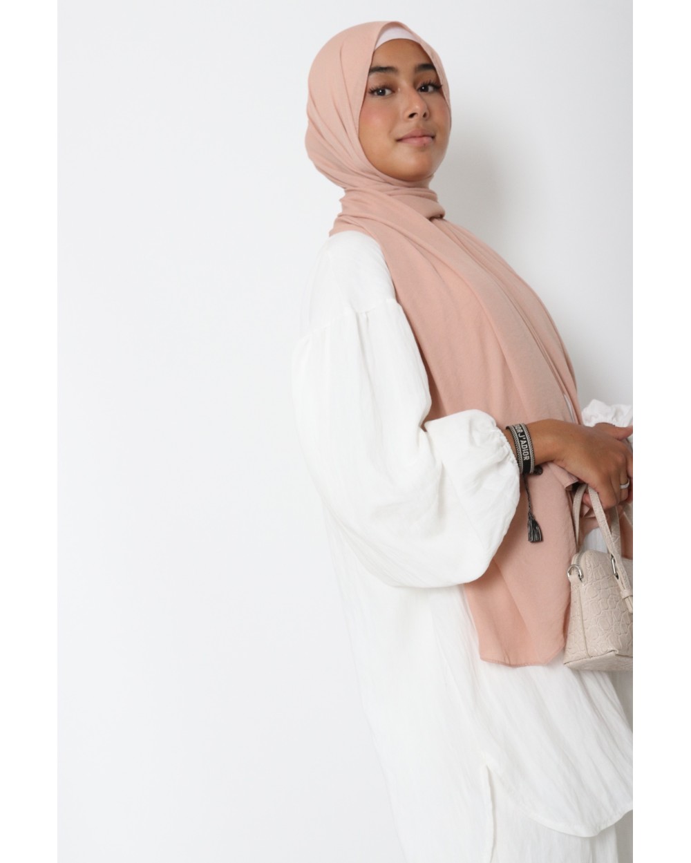 Hijab froissé mousseline Dellys