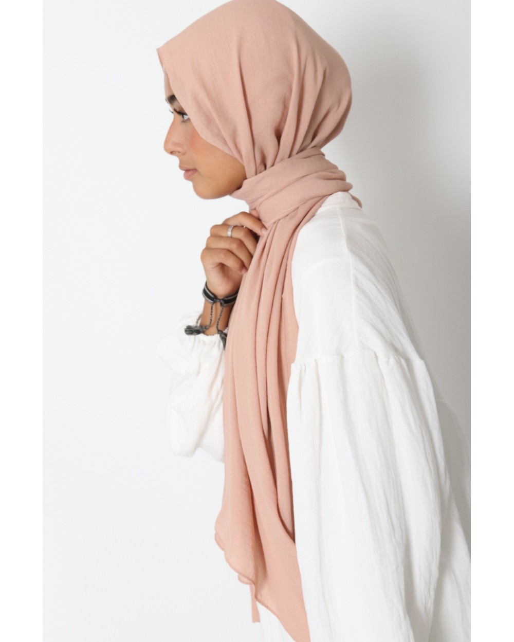 Hijab froissé mousseline Dellys