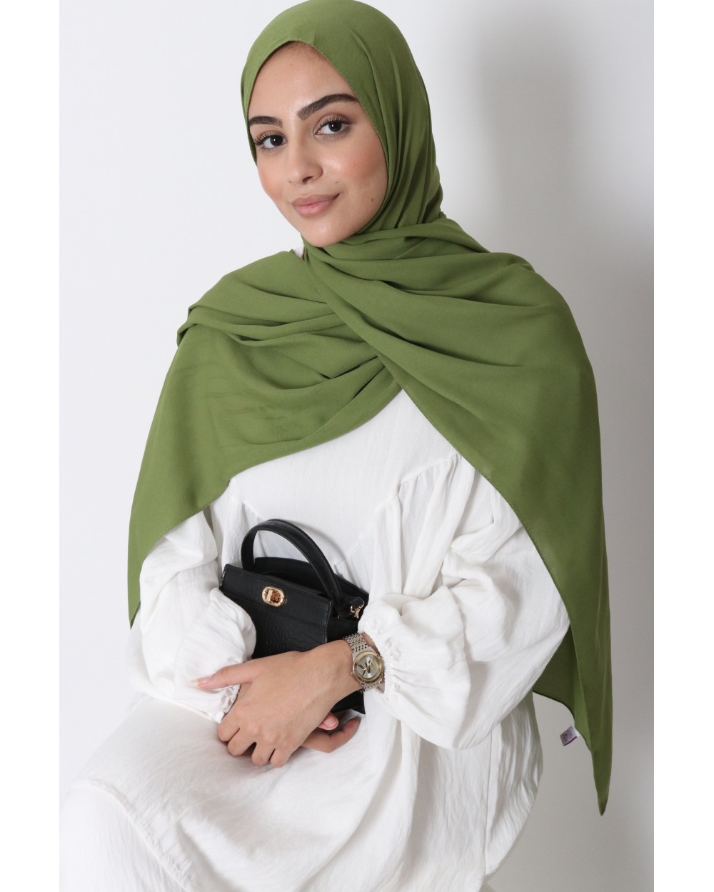Hijab froissé mousseline Dellys