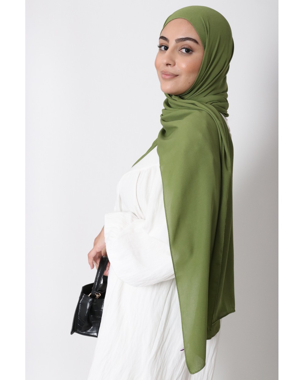 Hijab froissé mousseline Dellys