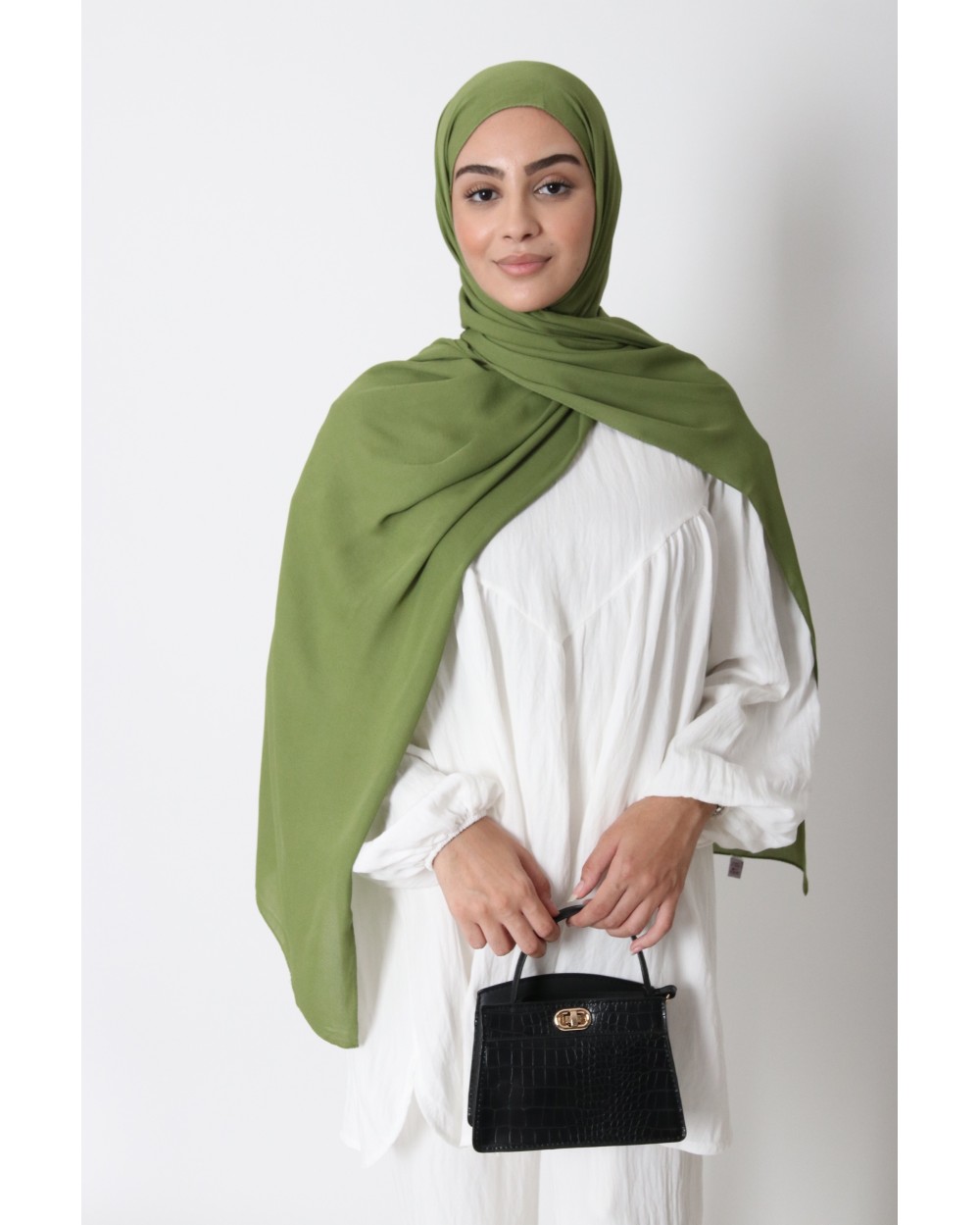 Hijab froissé mousseline Dellys