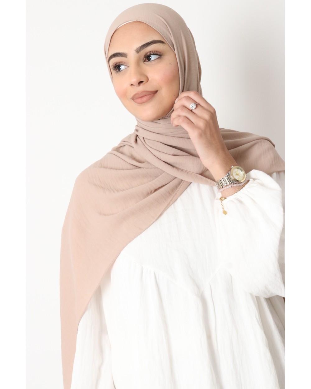 Hijab froissé mousseline Dellys