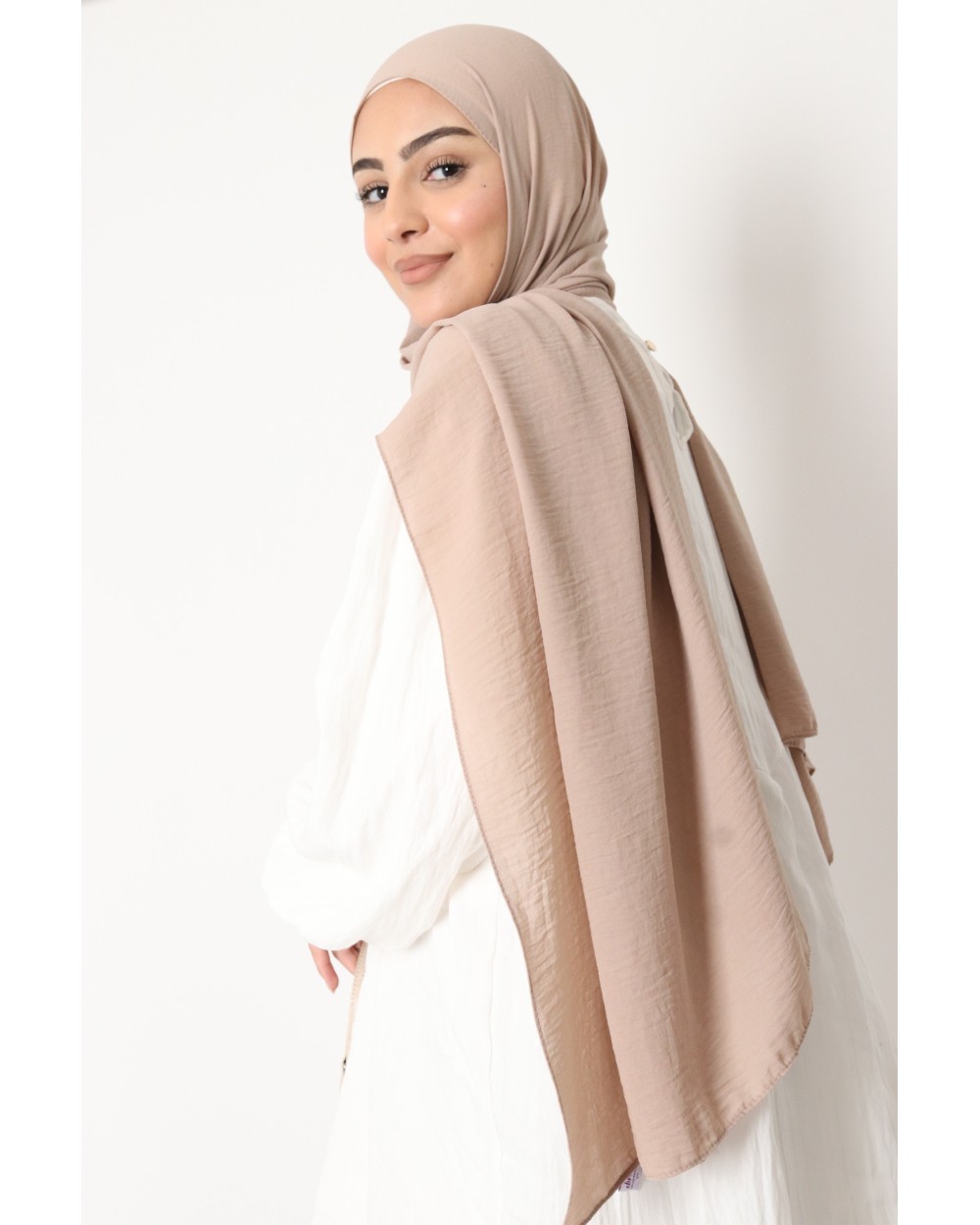 Hijab froissé mousseline Dellys