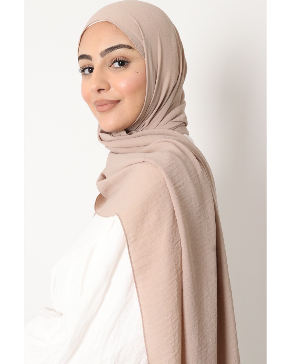 Hijab froissé mousseline Dellys