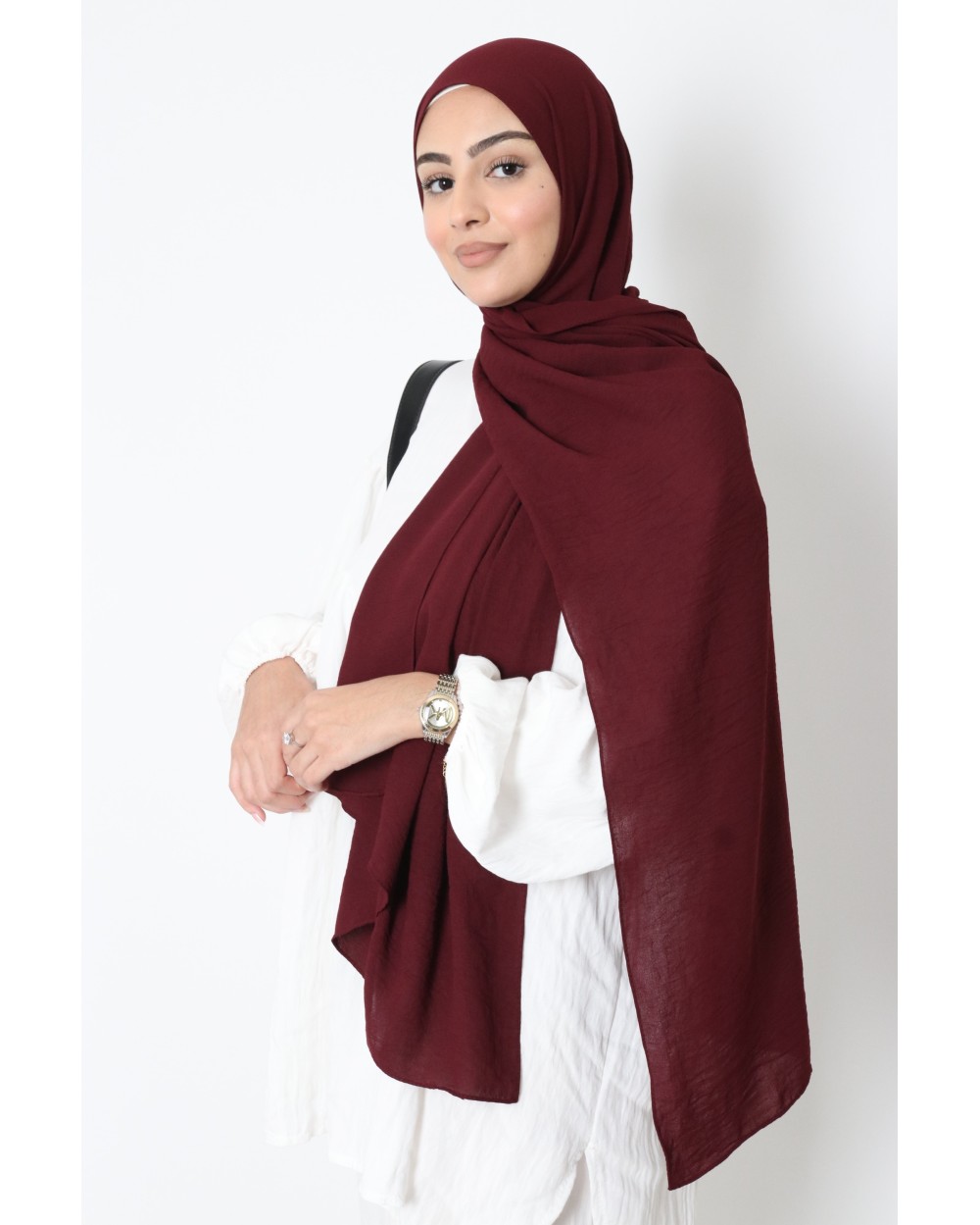 Hijab froissé mousseline Dellys