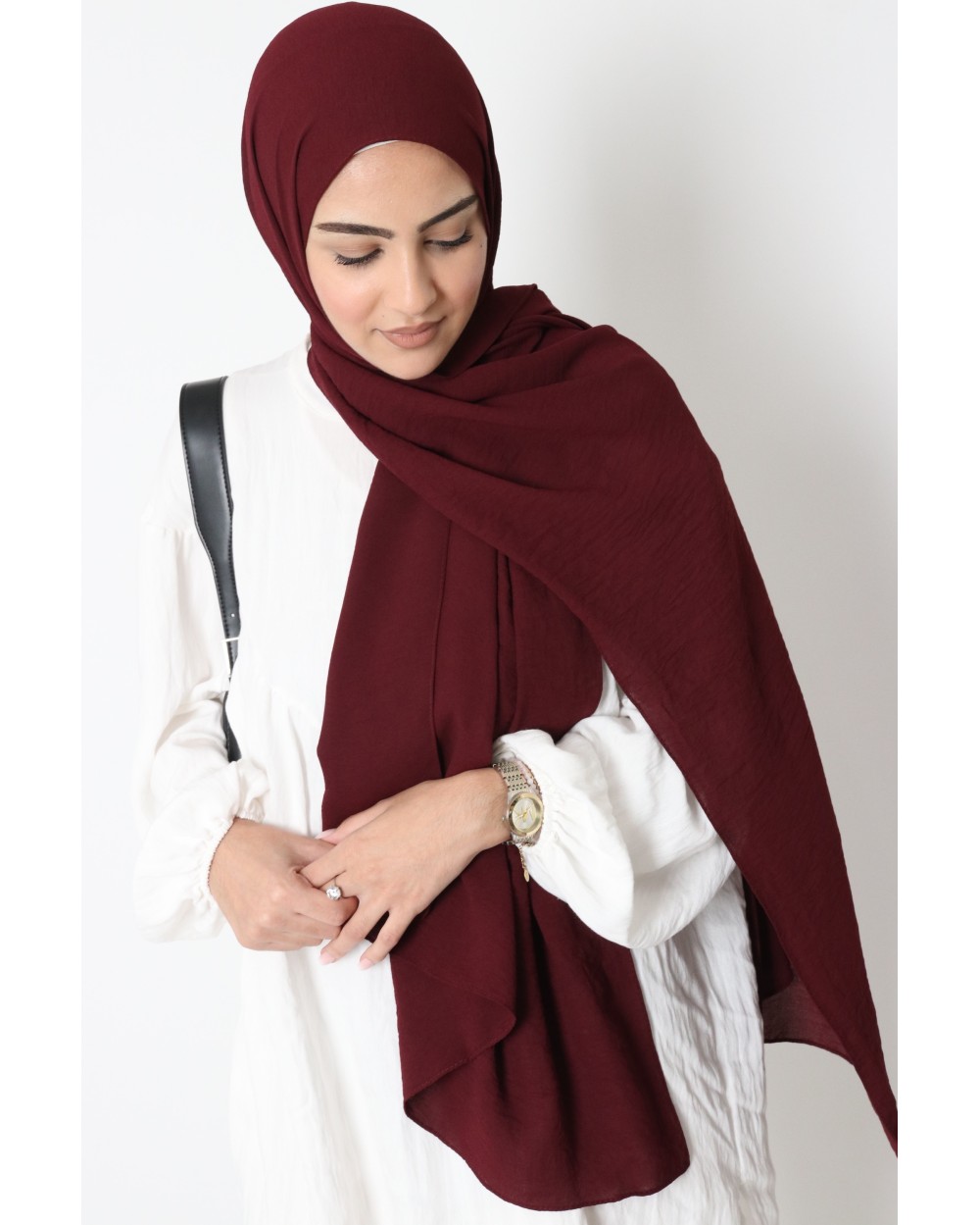 Hijab froissé mousseline Dellys